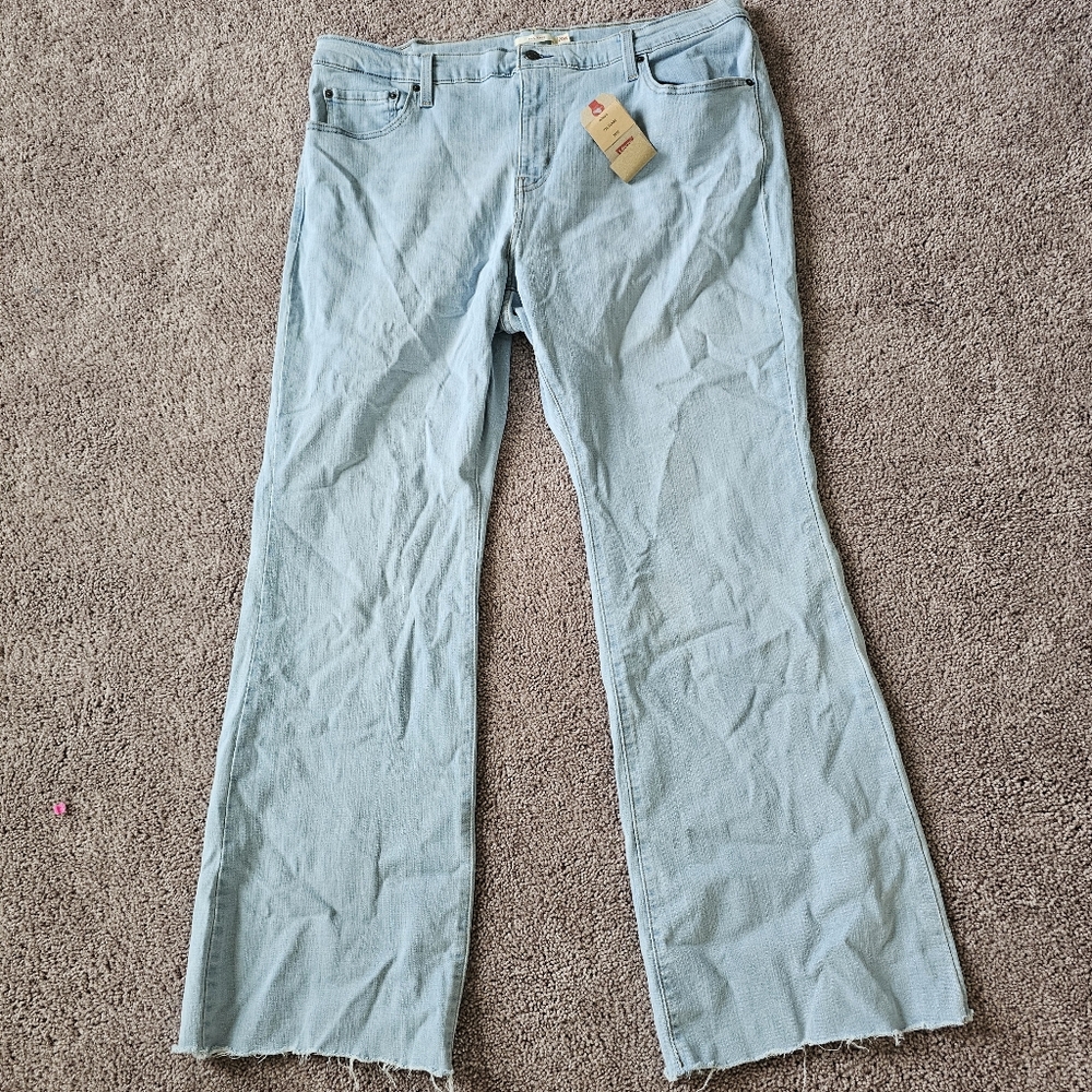 Levi’s Women’s 726 High-Rise Flare Leg, Light Wash, Blue Jeans, 20 W